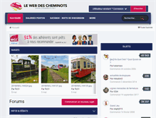 Tablet Screenshot of cheminots.net